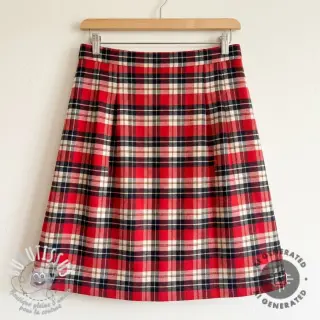 Tissu coton FLANEL YARN DYED BRUSHED CHECK design I