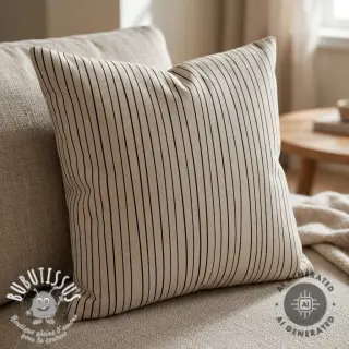 Tissu déco Linenlook Freehand thin lines