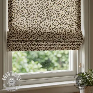 Tissu déco Linenlook Leopard animal small