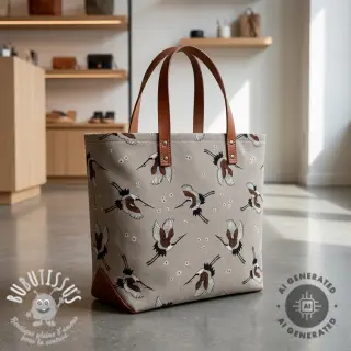 Tissu déco Linenlook Crane blossom sky
