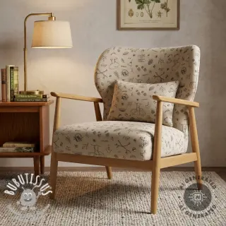 Tissu déco Linenlook Wander woods doodle