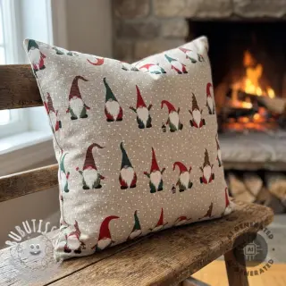 Tissu déco Linenlook Jolly tomte