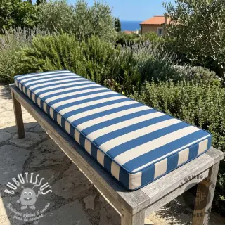 Tissu déco Linenlook Joyful basic stripe denim