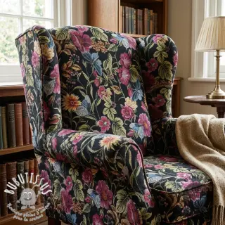 Tissu déco GOBELIN premium Vintage flower garden