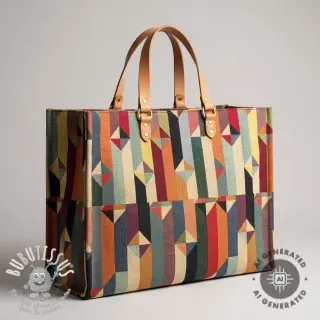 Tissu déco GOBELIN premium Graphic prism block