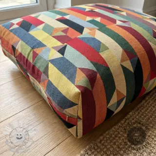 Tissu déco GOBELIN premium Graphic prism block