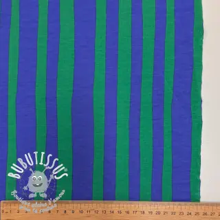 Sweat Stripes by JENNIFER BOURON blue green ORGANIC