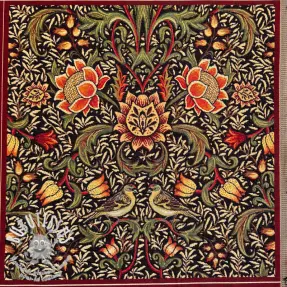 Tissu déco GOBELIN premium Graceful art craft black PANEL