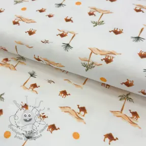 Jersey Safari off white design B digital print