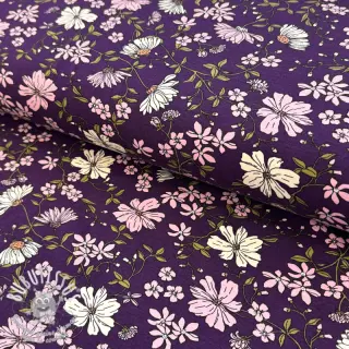 Jersey Flowers purple