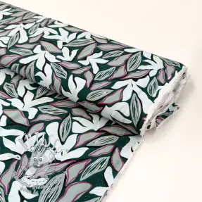 Viscose RADIANCE Abstract design dark green