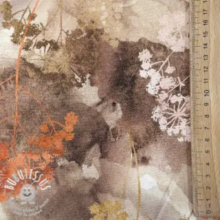 Tissu déco Flowers toffee digital print