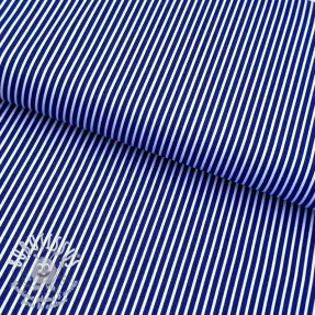 Tissu coton Stripes cobalt