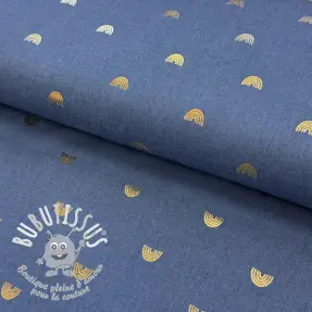 JEANS FOIL Rainbow indigo blue