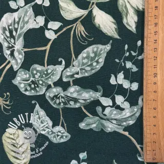 Tissu déco Plants dark green digital print
