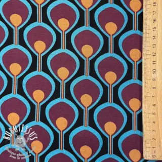 Viscose ROSELLA STRETCH Abstract black