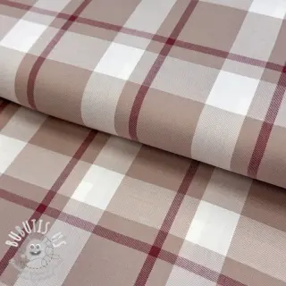 Viscose YARN DYED Check beige