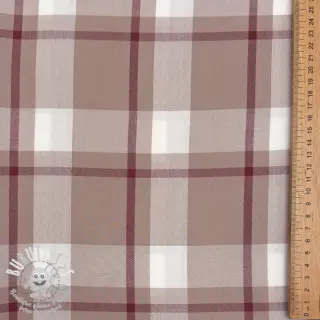 Viscose YARN DYED Check beige