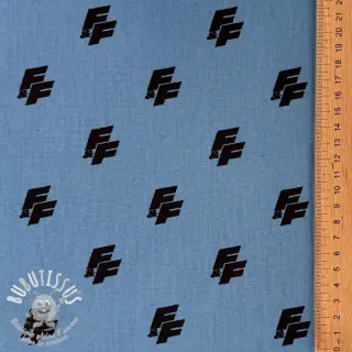Tissu coton Fast and Furious blue shadow