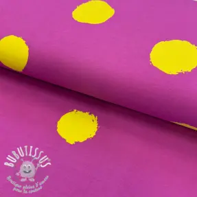 Jersey Big dots fuchsia