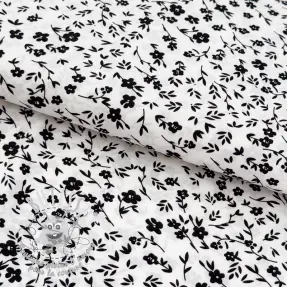 Tissus pour femmes MAGNOLIA STRETCH Flowers white