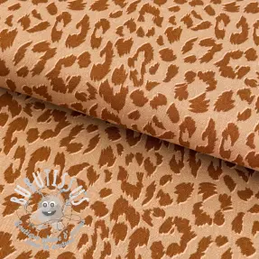 Lin avec viscose WASHED Animal skin sand