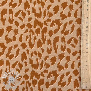 Lin avec viscose WASHED Animal skin sand