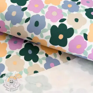 Sweat envers minkee JOGGING Flowers white