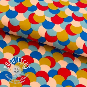 Sweat Colourful dots light blue