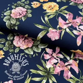 Tissus pour femmes SOFT SKIN navy