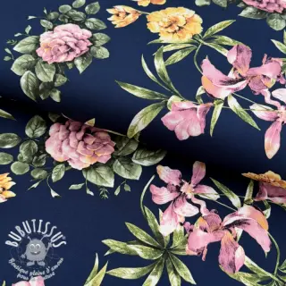 Tissus pour femmes SOFT SKIN navy