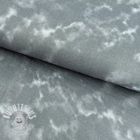 Tissu double gaze/mousseline TIE DYE rock grey