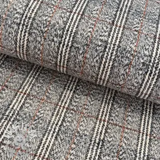 Tissu de manteau Checks ecru