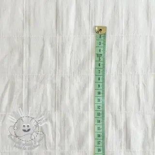 Tissu coton VOILE DOBBY off white