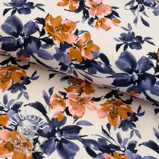 Sweat Huge flowers ecru digital print