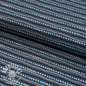 Tissu coton Construction vehicles blue shadow ORGANIC