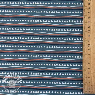 Tissu coton Construction vehicles blue shadow ORGANIC