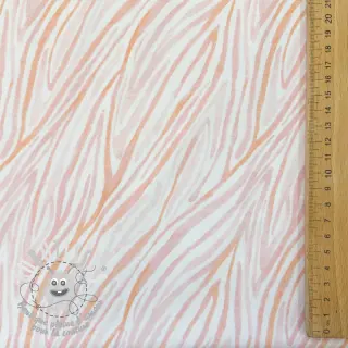 Jersey Animal skin white powder digital print