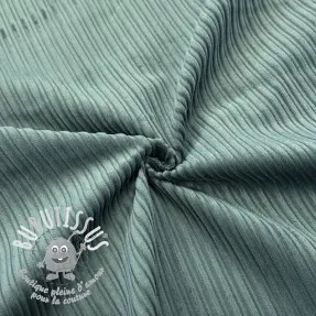 Tissu velours cotelé STRIPE old green