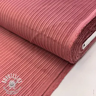 Tissu velours cotelé STRIPE dark rose
