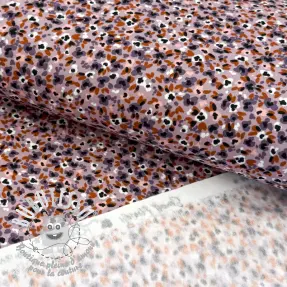 Sweat envers minkee SOFT Small flowers lilac