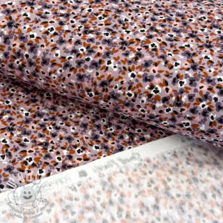 Sweat envers minkee SOFT Small flowers lilac