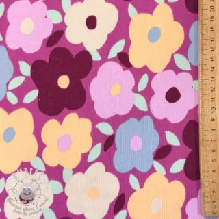 Sweat envers minkee JOGGING Flowers fuchsia