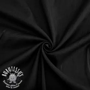 Tissu coton VOILE black