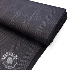 Tissu pour tailleur femme PUNTA VICENZA Checks grey