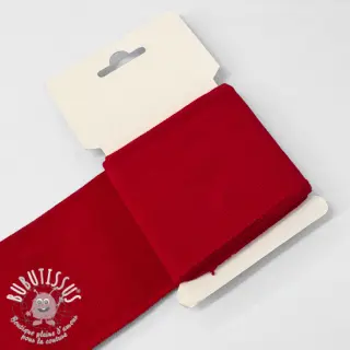 Bord-côte CUFF 7 cm dark red