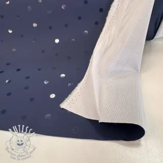 Raincoat fabric Dots navy