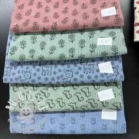 Paquet de tissus velours cotelé fin STRETCH 118
