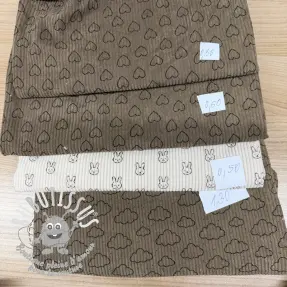 Paquet de tissus velours cotelé fin STRETCH 128
