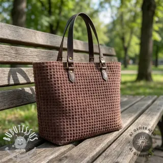 Tissu déco VELOURS DECO SQUARE brown